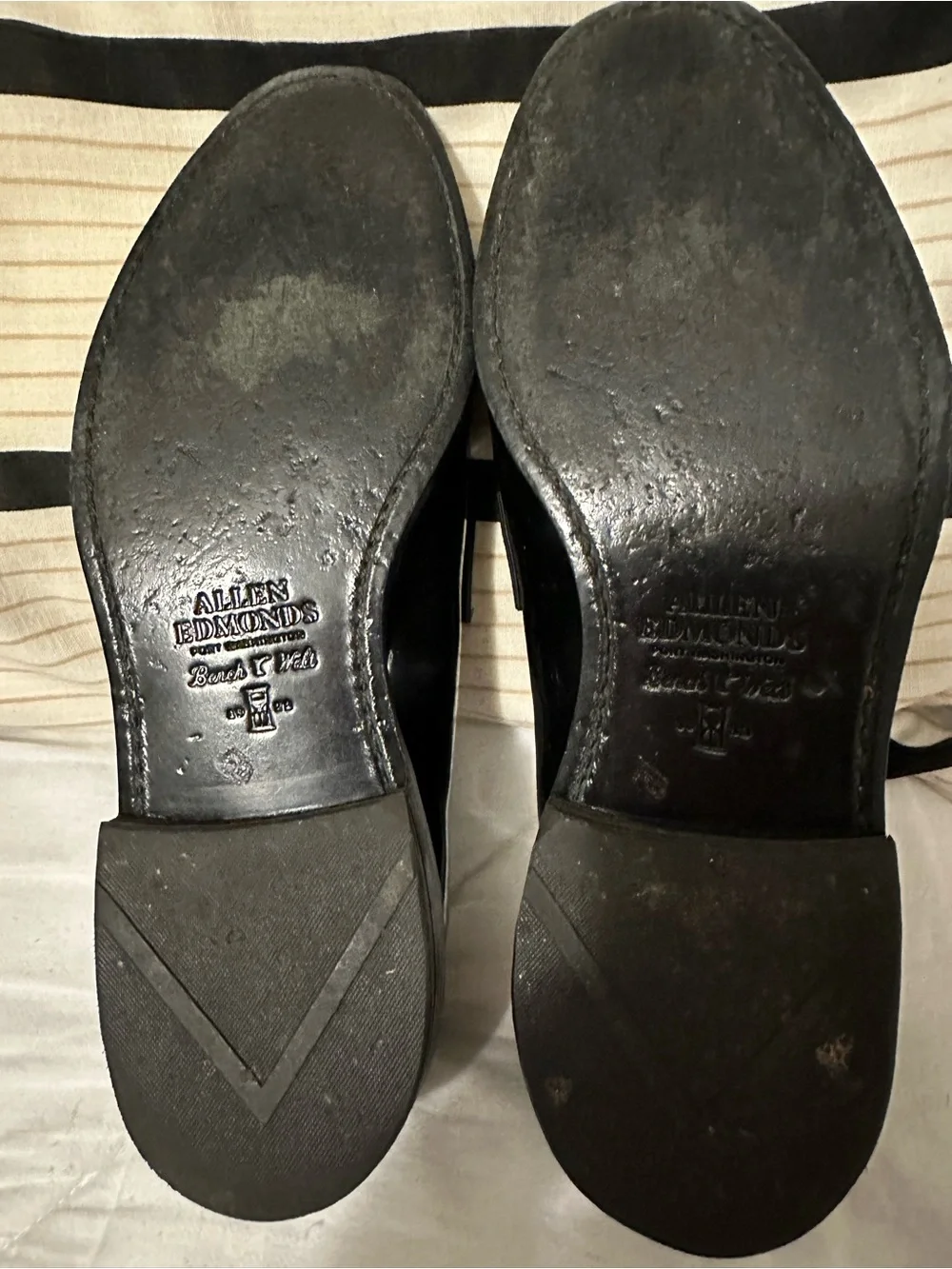 Allen Edmonds Men's James Patent Leather Slip On Tuxedo Shoes ~ 10D